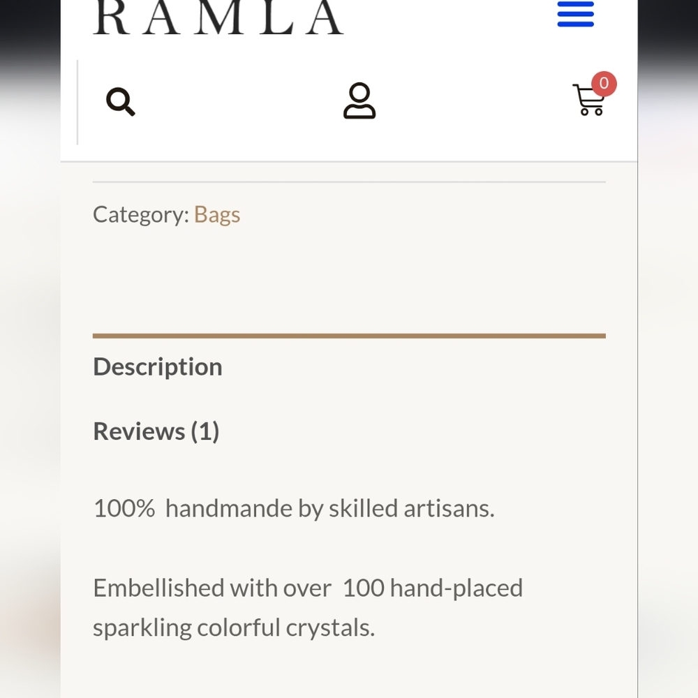 RARE Ramla NEW Bling Bling Bag - Picture 2 of 4